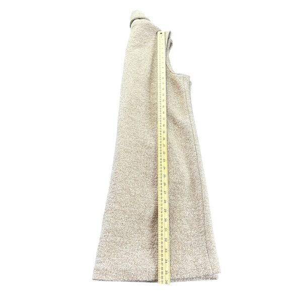 Cynthia Rowley Coatigan Women Size Medium Sand Beige Wool Viscose Coat Cardigan - Picture 9 of 10